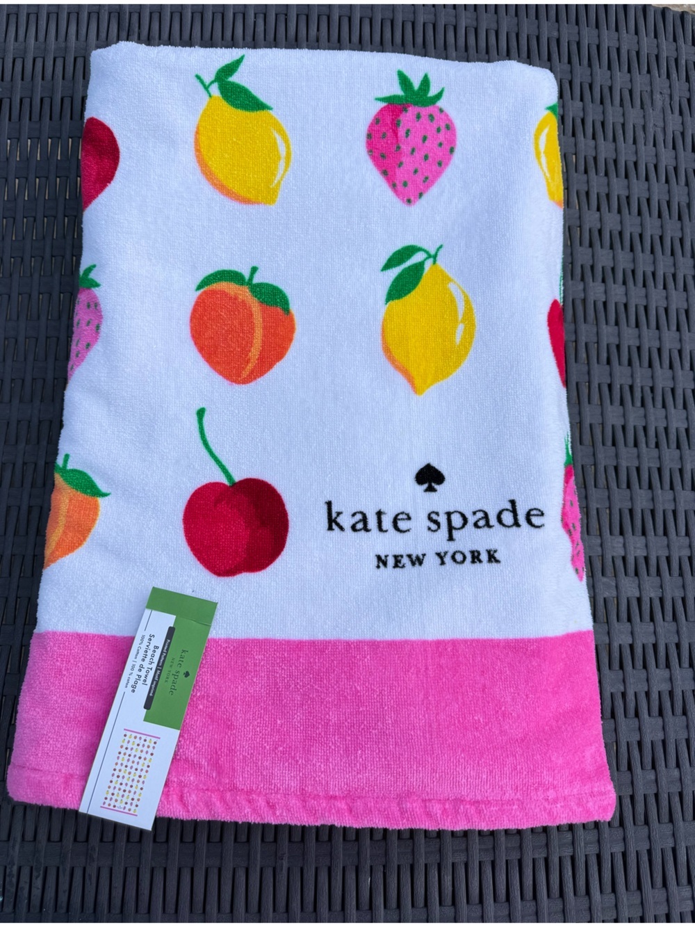 Kate Spade 100% Cotton Pool Beach Towel 36"x 72" - Picture 5 of 7